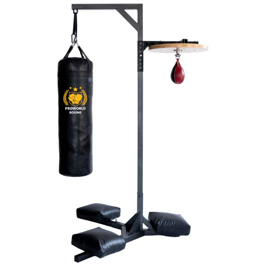 Heavy Bag and Speed Bag Stand Combo