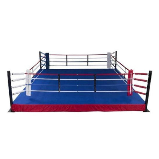 Elevated 14' X 14' Boxing Ring Complete With Platform